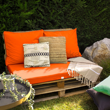 Linxor - kit de coussins pour palette déhoussables - orange-3