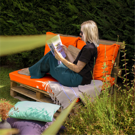 Linxor - kit de coussins pour palette déhoussables - orange-4
