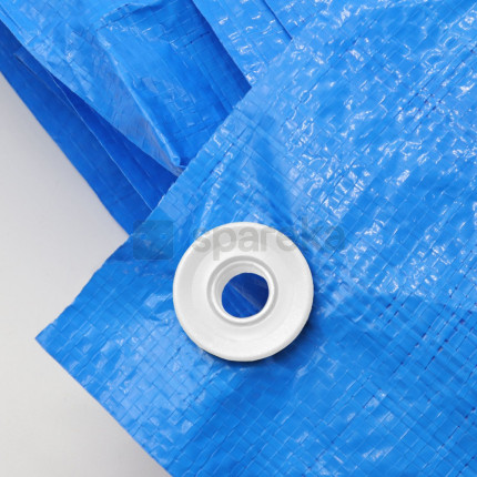 Linxor - lot de 10 oeillets à clipser pour bâche à bulles ou autres types de bâches - blanc-4