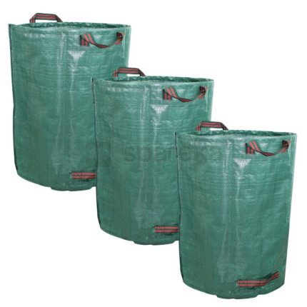Linxor - lot de 3 sacs de déchets 160l en pp 150g/m² autoportants