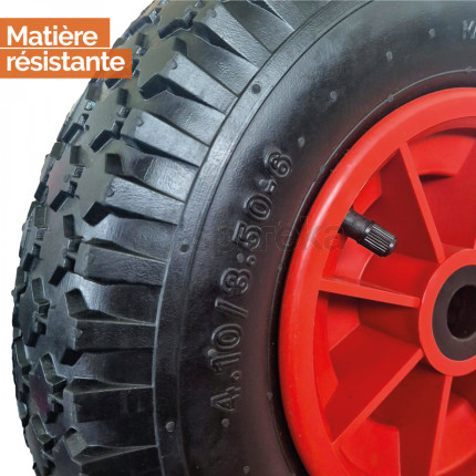 Linxor - roue gonflable pour brouette - 4.10 / 3.50 - 6 - alésage 20 mm - linxor-2