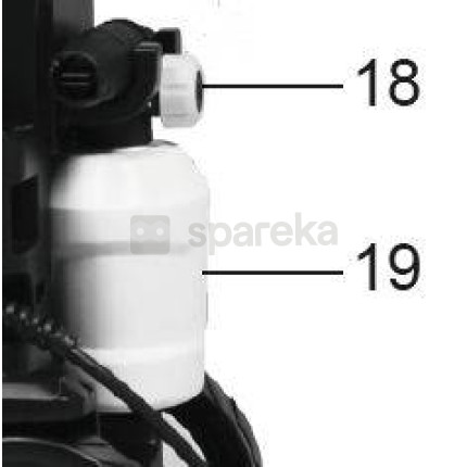 Reservoir de produit nettoyant pour phd 135 a1/b1