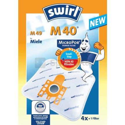 SAC D'ASPIRATEUR M40-M49 - PACK/4 + 1 filtre Aspirateur