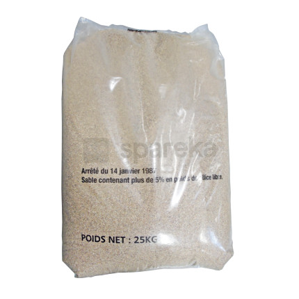 Sac de sable de filtration piscine 25kg ten 0,75