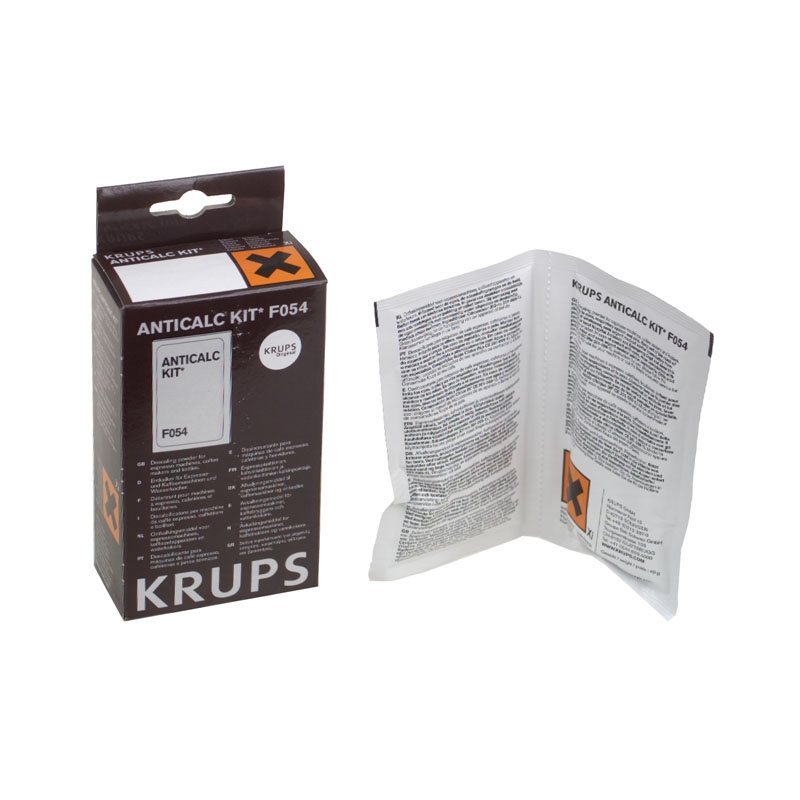 Krups détartrant f054001b pour cafetière et expresso / machine à café krups nespresso pelican