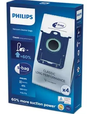 Electrolux sacs aspirateur (x4) classique long performance fc802103 pour electrolux z2038