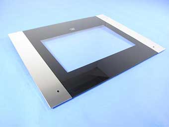 Whirlpool porte + enjoliveur + charnière & montants gauche droite 480121101592 pour four - cuisinièr