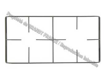 Brandt grille email noir 78x2973 pour plaques de cuisson brandt te216ws1 te216ws11