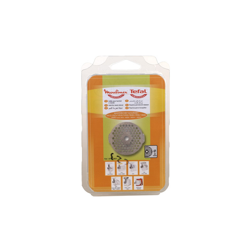 Moulinex grille 3mm inox hachoir ss-192248 pour robot de cuisine fp520gb1/700