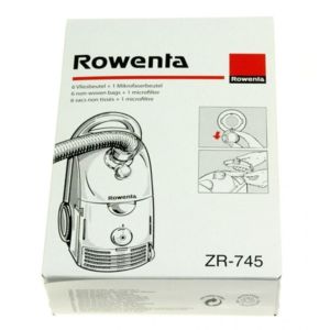 Rowenta sacs aspirateur x6 + 1 microfiltre pour dymbo rowenta zr745 pour rowenta synthese