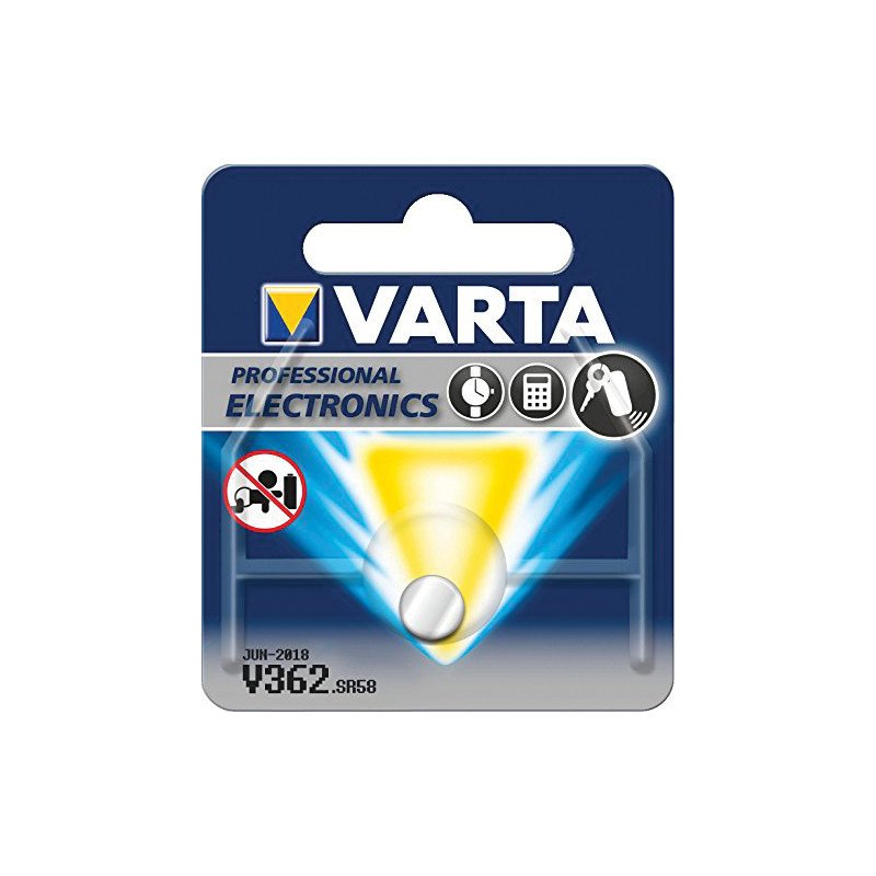 Varta pile montre argent 1.55v sr58 362101111