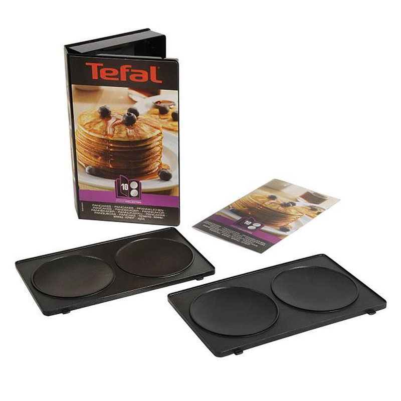 Tefal plaque pancake snack collection xa801012 pour gaufrier - croque-monsieur tefal