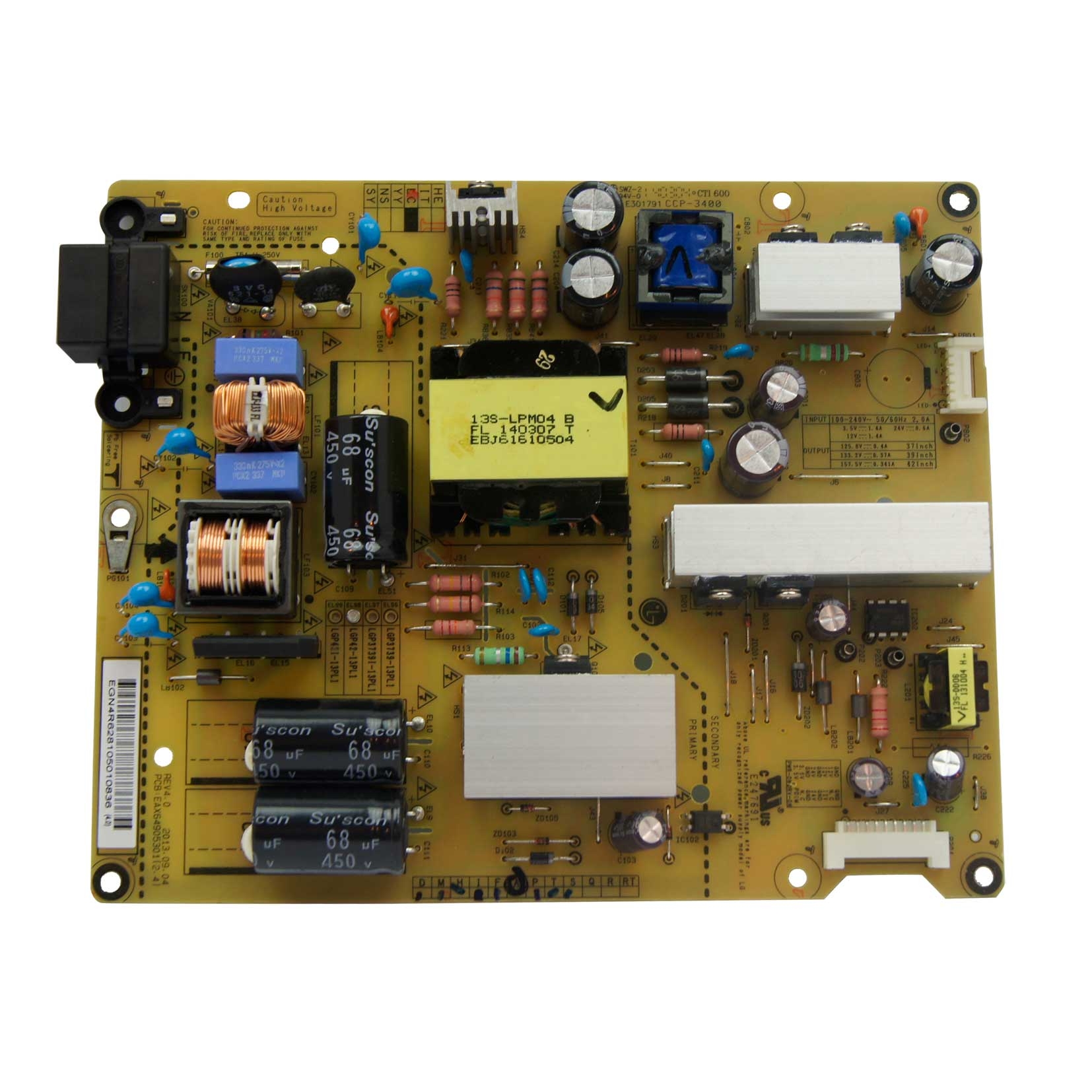 Lg carte d'alimentation eay62810501 pour television 42ln5400