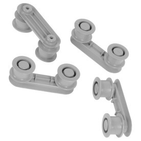 Electrolux kit de support à roulettes gris foncé 50289087004 pour lave-vaisselle electrolux esf6520l