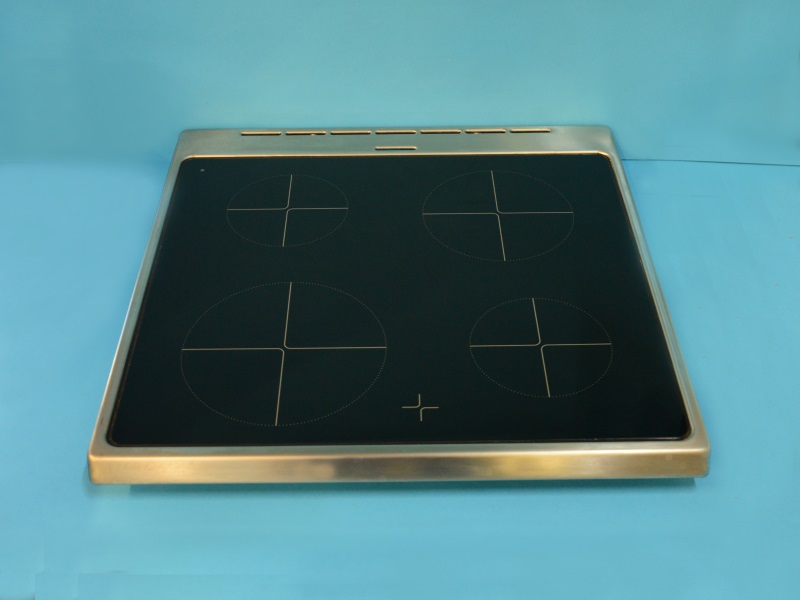 Glass-ceramic plateau avec cadre 232260