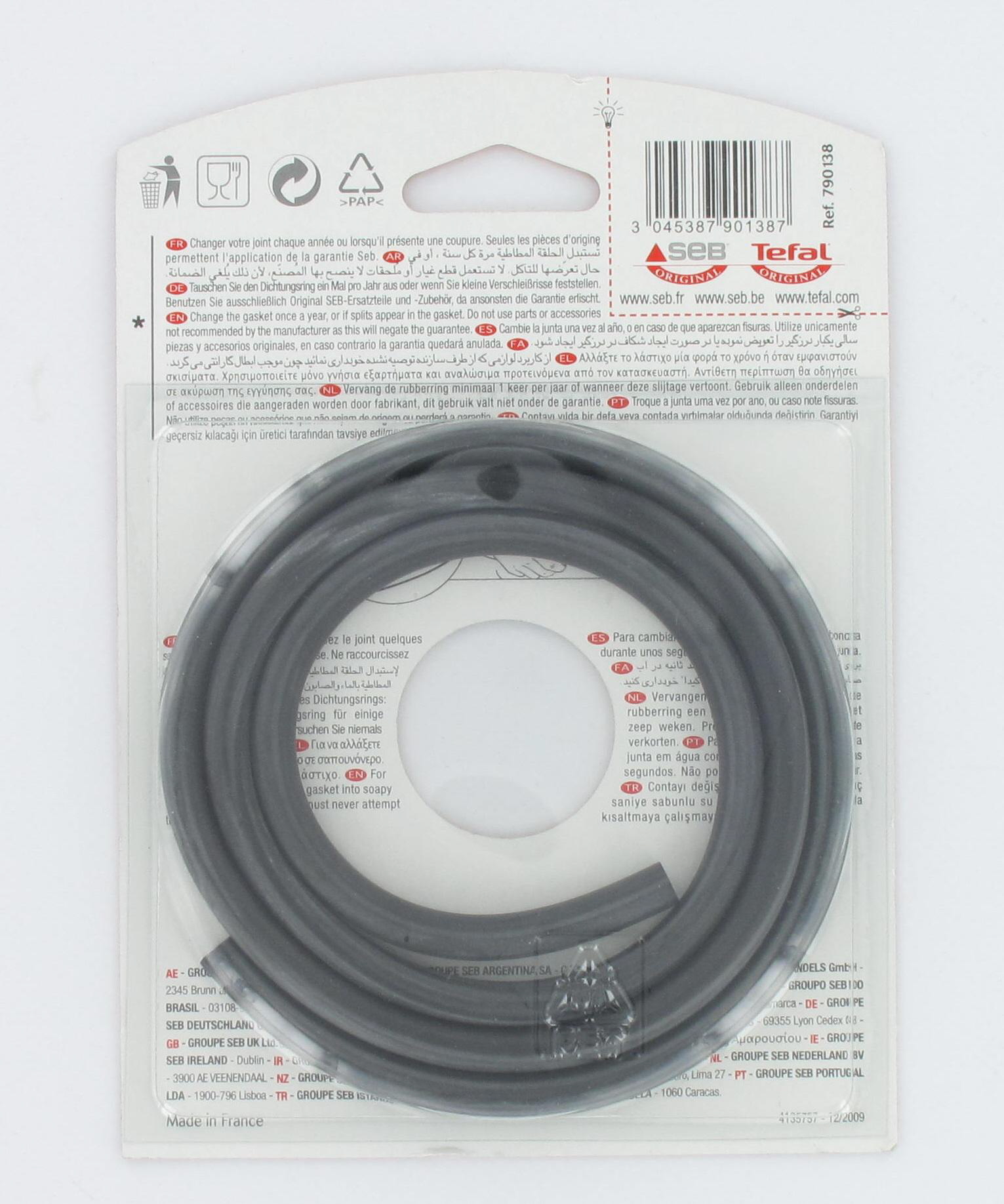 Seb joint pour autocuiseur seb 10/12/18l alu/inox O 268mm 790138 pour cocotte-minute - cuiseur p0531700/07b