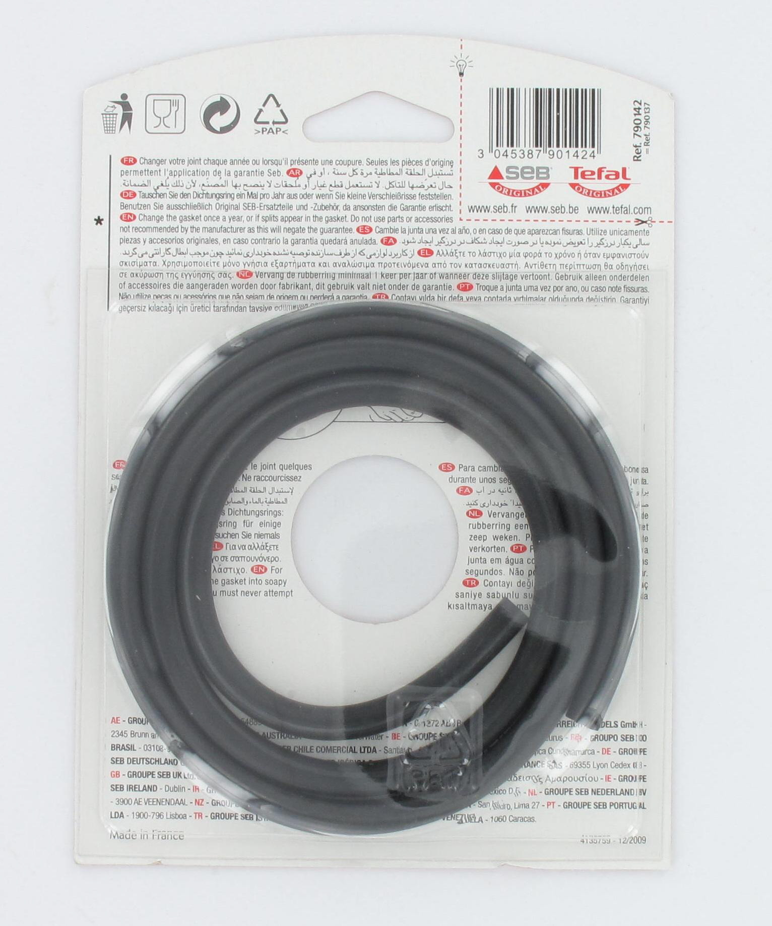 Seb joint cocotte 8l inox diamètre 245mm 790142 pour cocotte-minute - cuiseur seb actifry family ah9