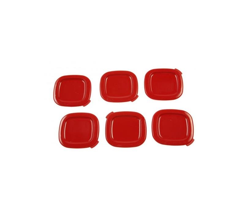 Seb couvercle rouge (x6) ss-194113 pour yaourtière seb yg660100/35a 1510001339