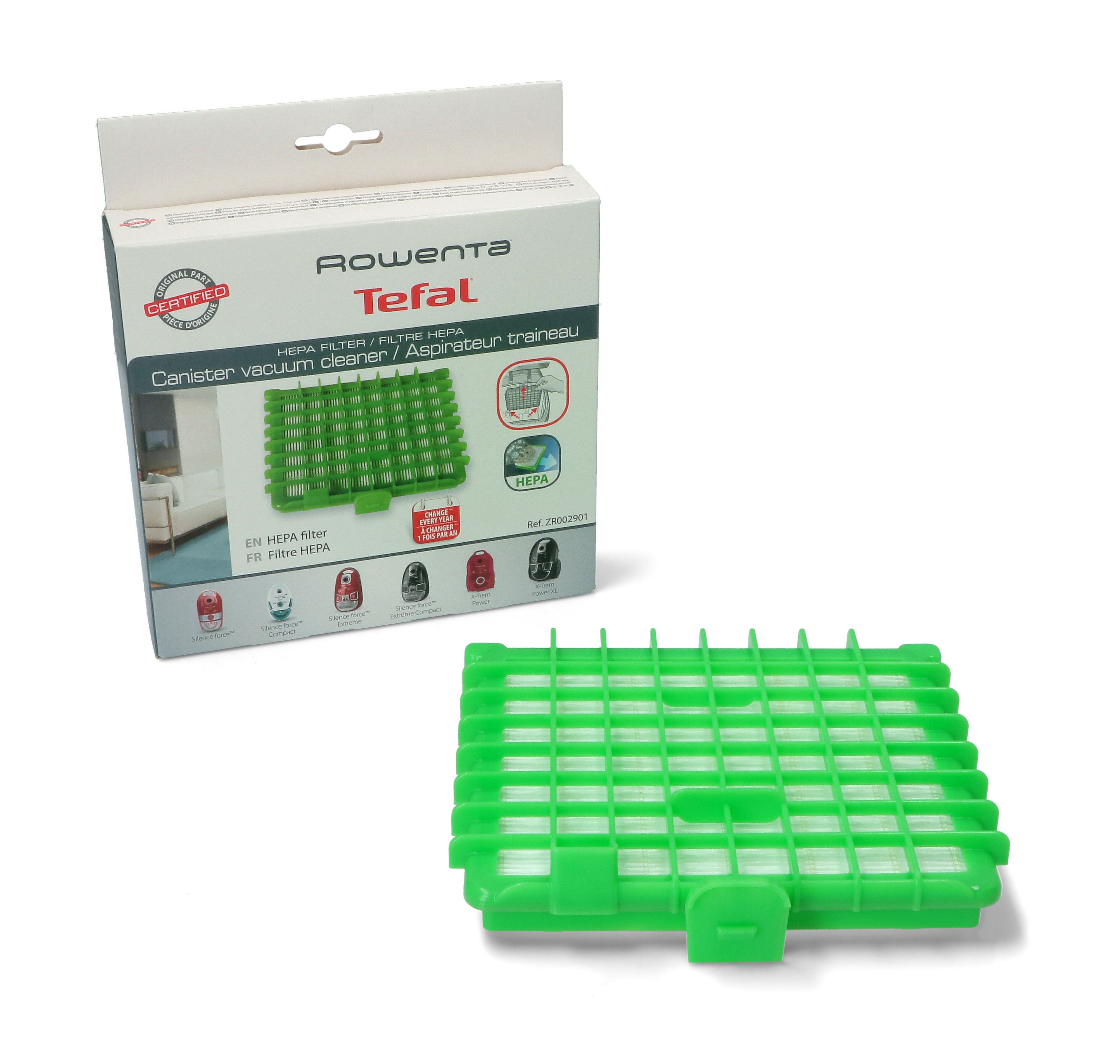 Rowenta filtre hepa zr002901 pour aspirateur rowenta silence force extreme ro5933ea/410 2210736250