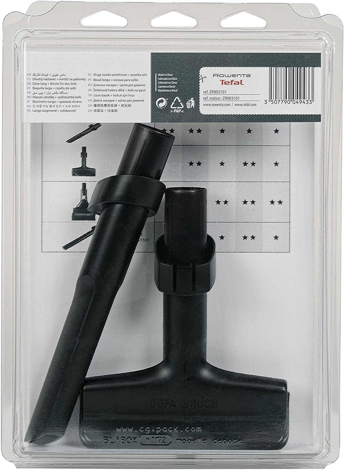 Rowenta suceur étroit + suceur large zr903101 pour aspirateur rowenta air force flex 560 rh9474wo/4q0 2211400511